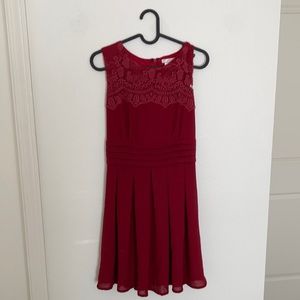 Maroon formal dress